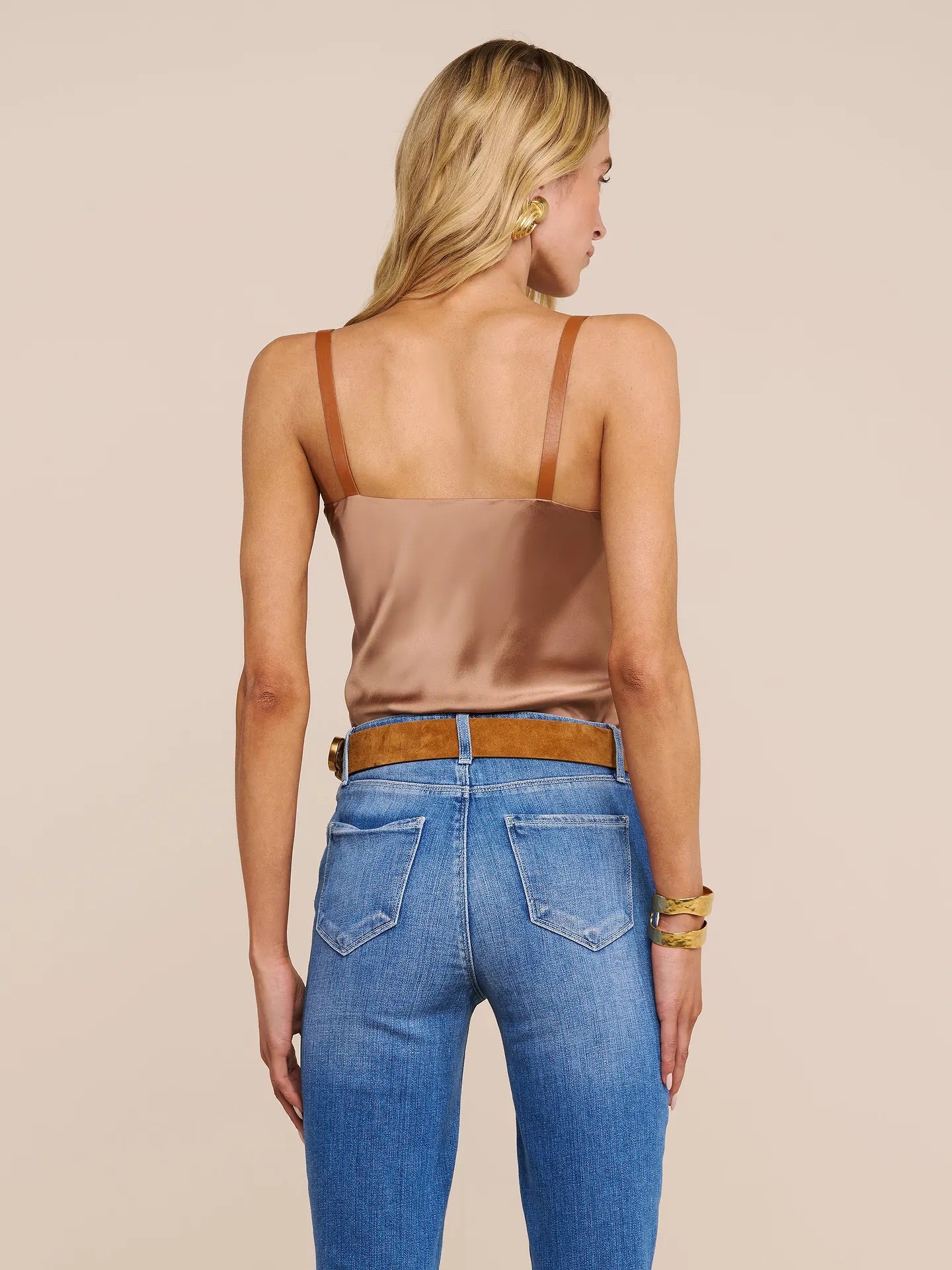 *PREORDER* LUX BUCKLE-STRAP CAMISOLE - HAZELNUT