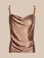 *PREORDER* LUX BUCKLE-STRAP CAMISOLE - HAZELNUT