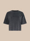 DARIA OVERSIZED CROP TEE - ANTIQUE BLACK