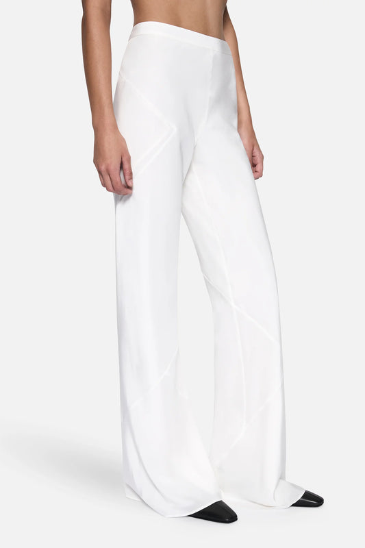 SILK BIAS PANT - IVORY