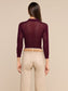 *PREORDER* CARINE TOP - DEEP SANGRIA