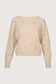 EMBROIDERY PALM TWIST BOAT NECK - CYGNET