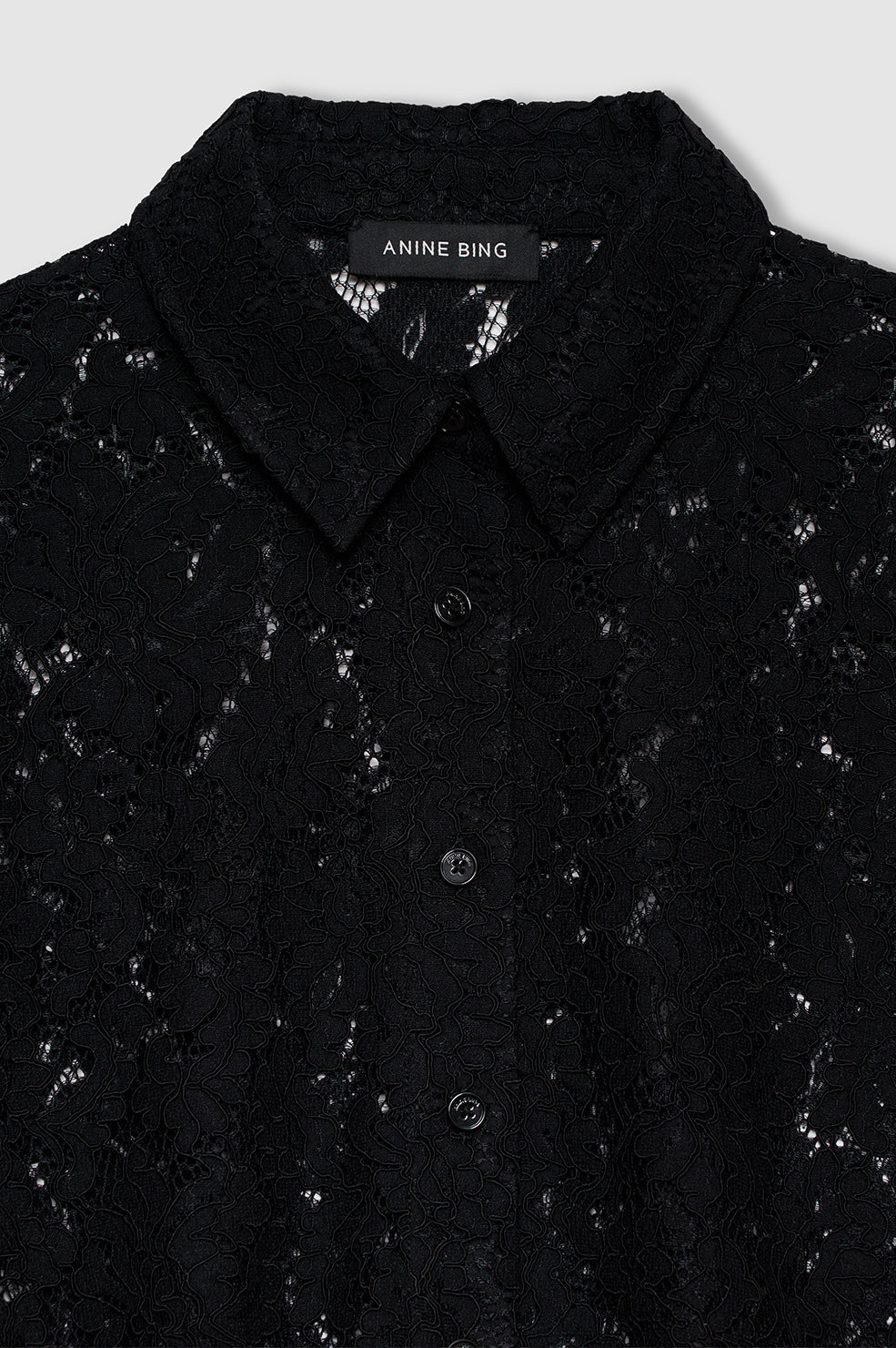 SHAYNA TOP - BLACK LACE