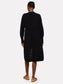 POINTELLE ZEBRA MAXI CARDIGAN - BLACK