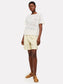 POINTELLE ZEBRA TEE - WHITE
