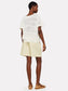 POINTELLE ZEBRA TEE - WHITE