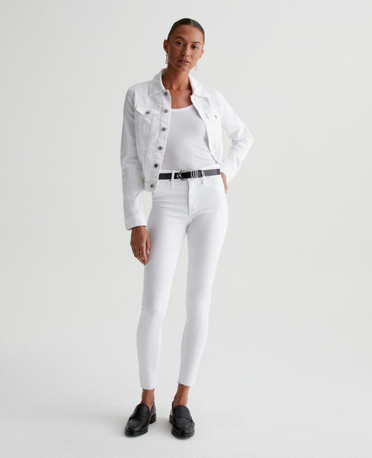 FARRAH SKINNY ANKLE JEAN - WHITE