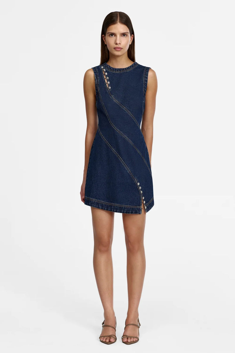 *PREORDER* HEATH MINI DRESS - INDIGO