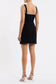 SUTTON KNIT SKIRT - BLACK AND WHITE