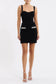 SUTTON KNIT SKIRT - BLACK AND WHITE