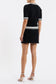SUTTON KNIT TOP - BLACK AND WHITE