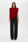 RAVINE DRAPED TOP - CHERRY