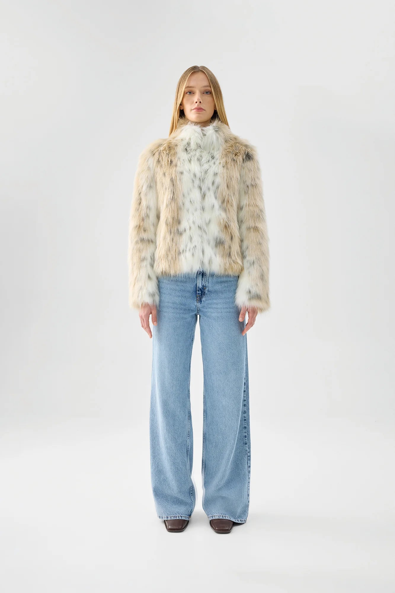 FUR DELISH JACKET - SNOW LEOPARD