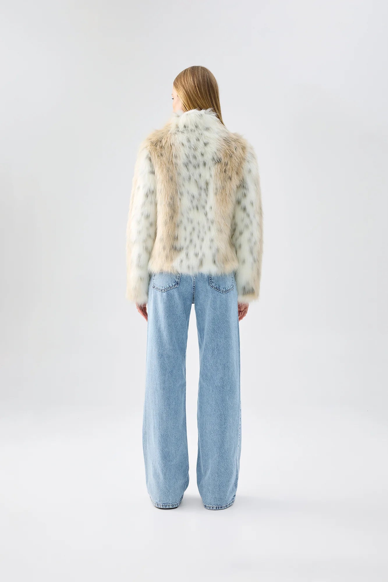 FUR DELISH JACKET - SNOW LEOPARD