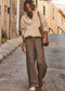 CASTILLA JUNIPER KNIT PANT - PEBBLE