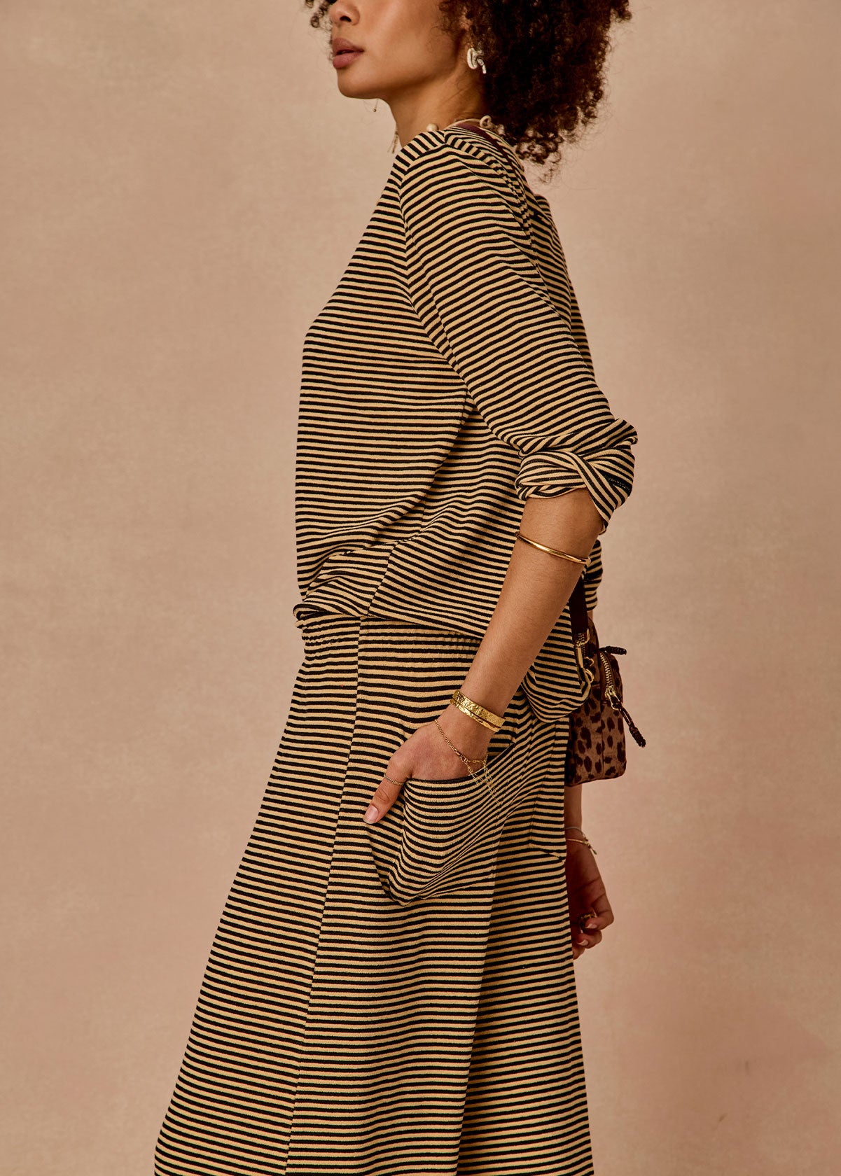 SANTOS ADRIEL SPLIT PANT - STRIPE