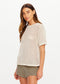 KNIT CASEY TEE - CREAM