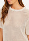 KNIT CASEY TEE - CREAM