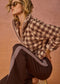 PALACIO HARLOW FLEECE PULLOVER - CHECK