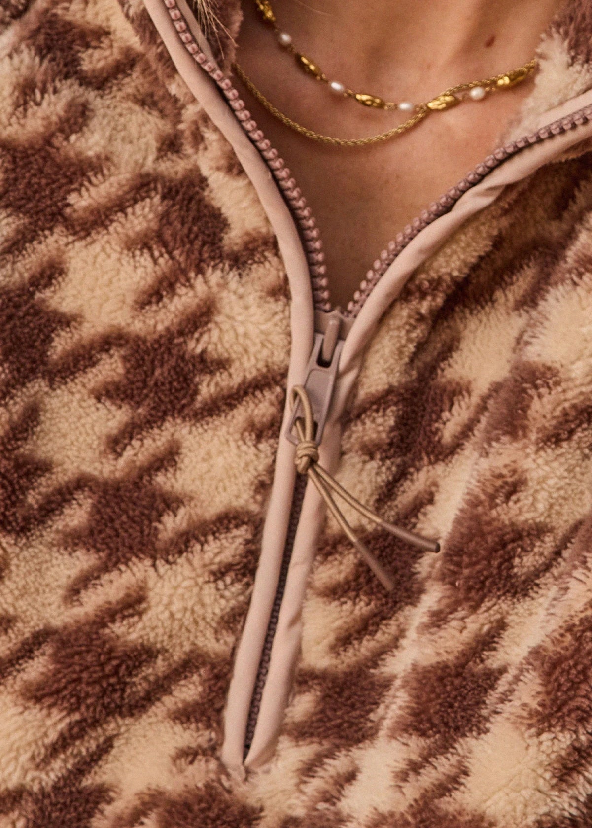 PALACIO HARLOW FLEECE PULLOVER - CHECK