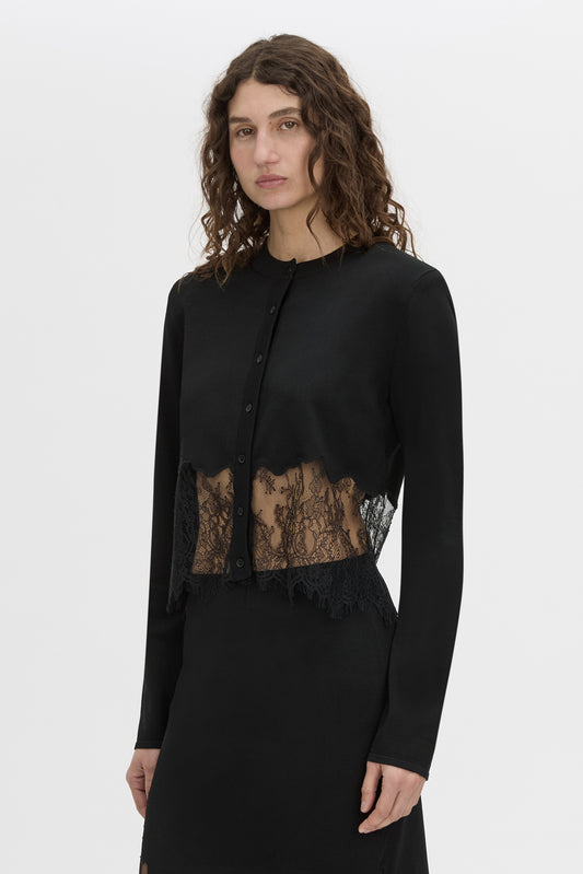 *PREORDER* CAYANA KNIT CARDIGAN - BLACK