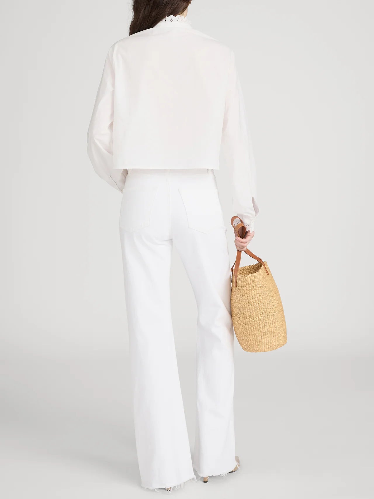 THE LAX JEAN  - WHITE RAW FRAY