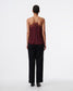 BERWYN TOP - BURGUNDY