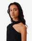 CHADIA ASYMMETRIC TOP - BLACK