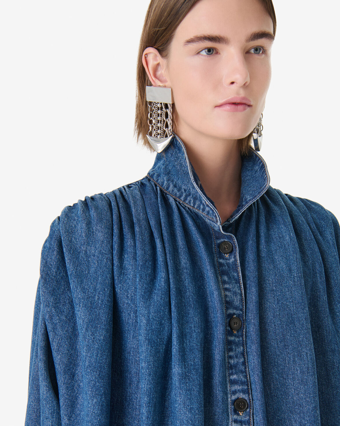 FLUID SHIRT - BLUE DENIM