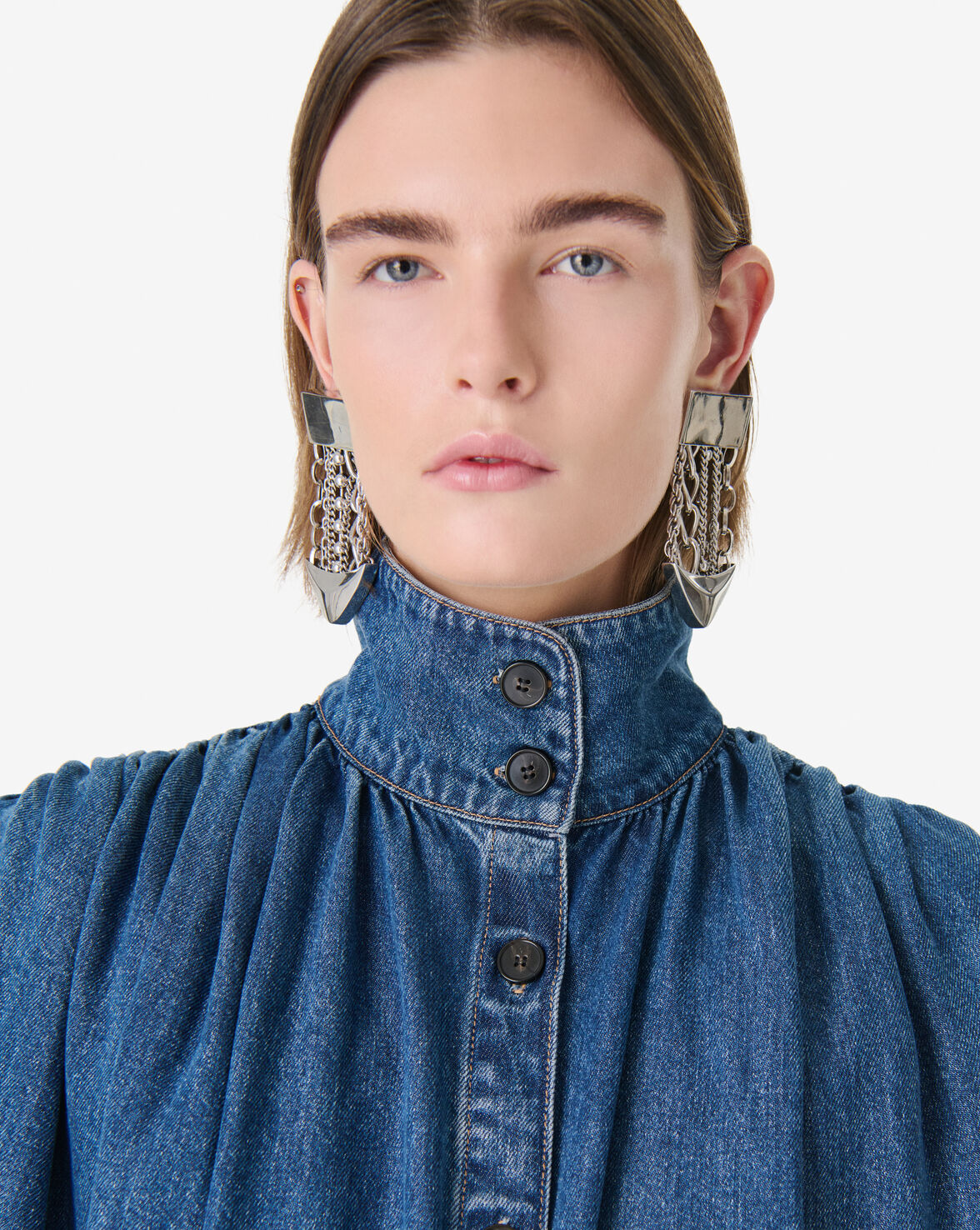 FLUID SHIRT - BLUE DENIM