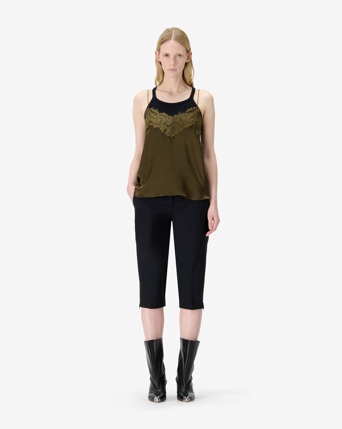 NEWIN TOP - MILITARY KHAKI