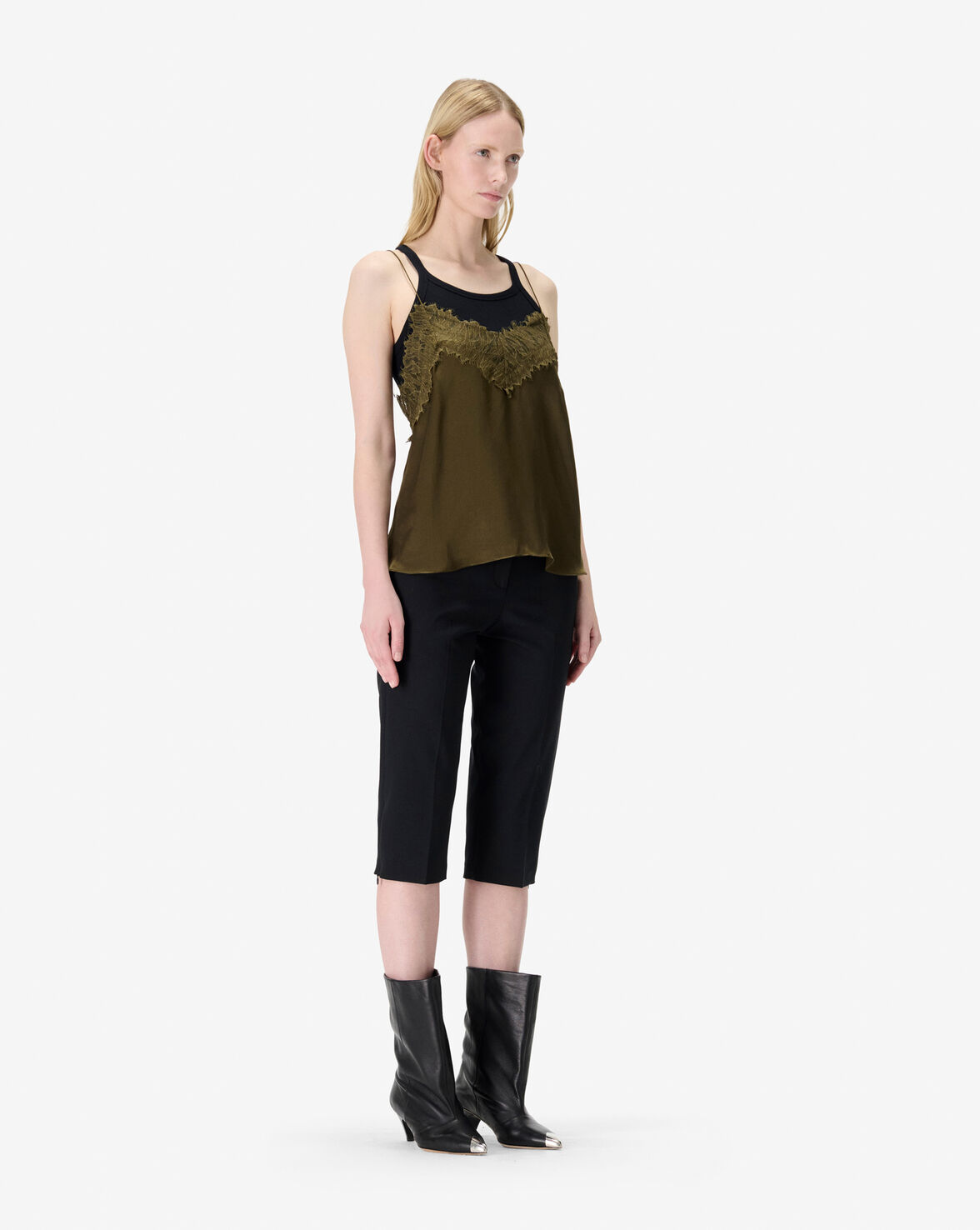 NEWIN TOP - MILITARY KHAKI