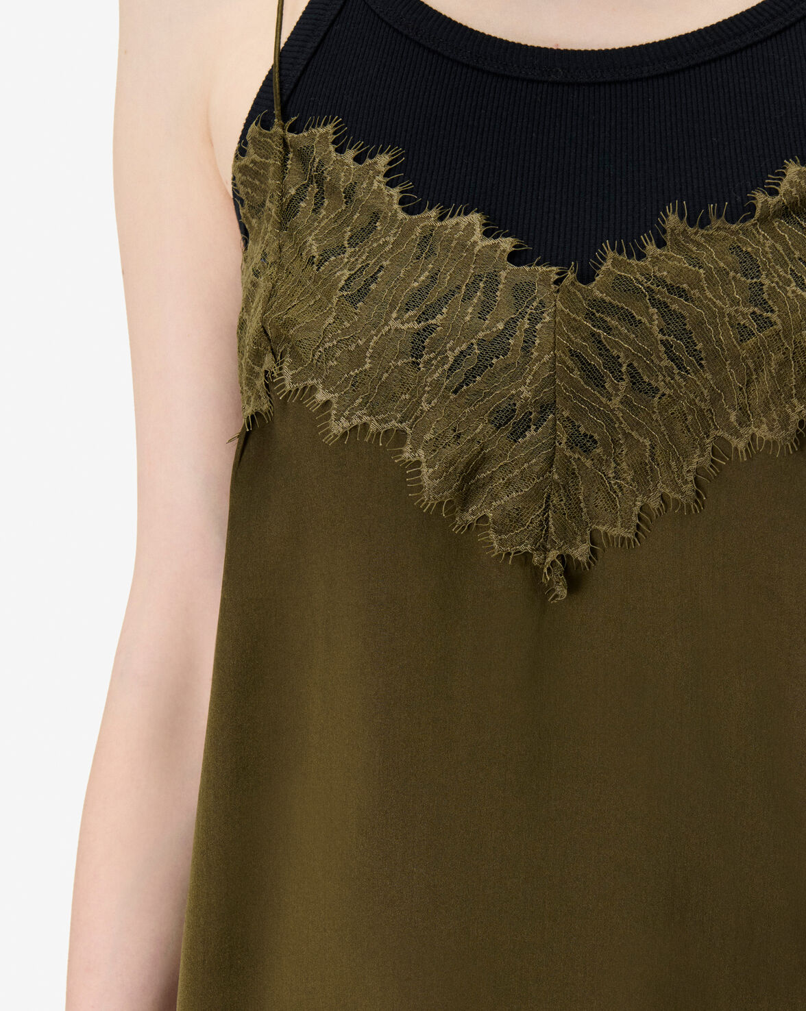 NEWIN TOP - MILITARY KHAKI