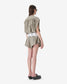 SCILLA DRAPED TOP - OLIVE GREEN