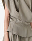 SCILLA DRAPED TOP - OLIVE GREEN