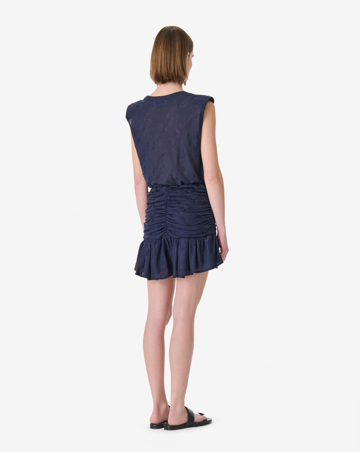 HASLEY MINI SKIRT - ANCHOR BLUE