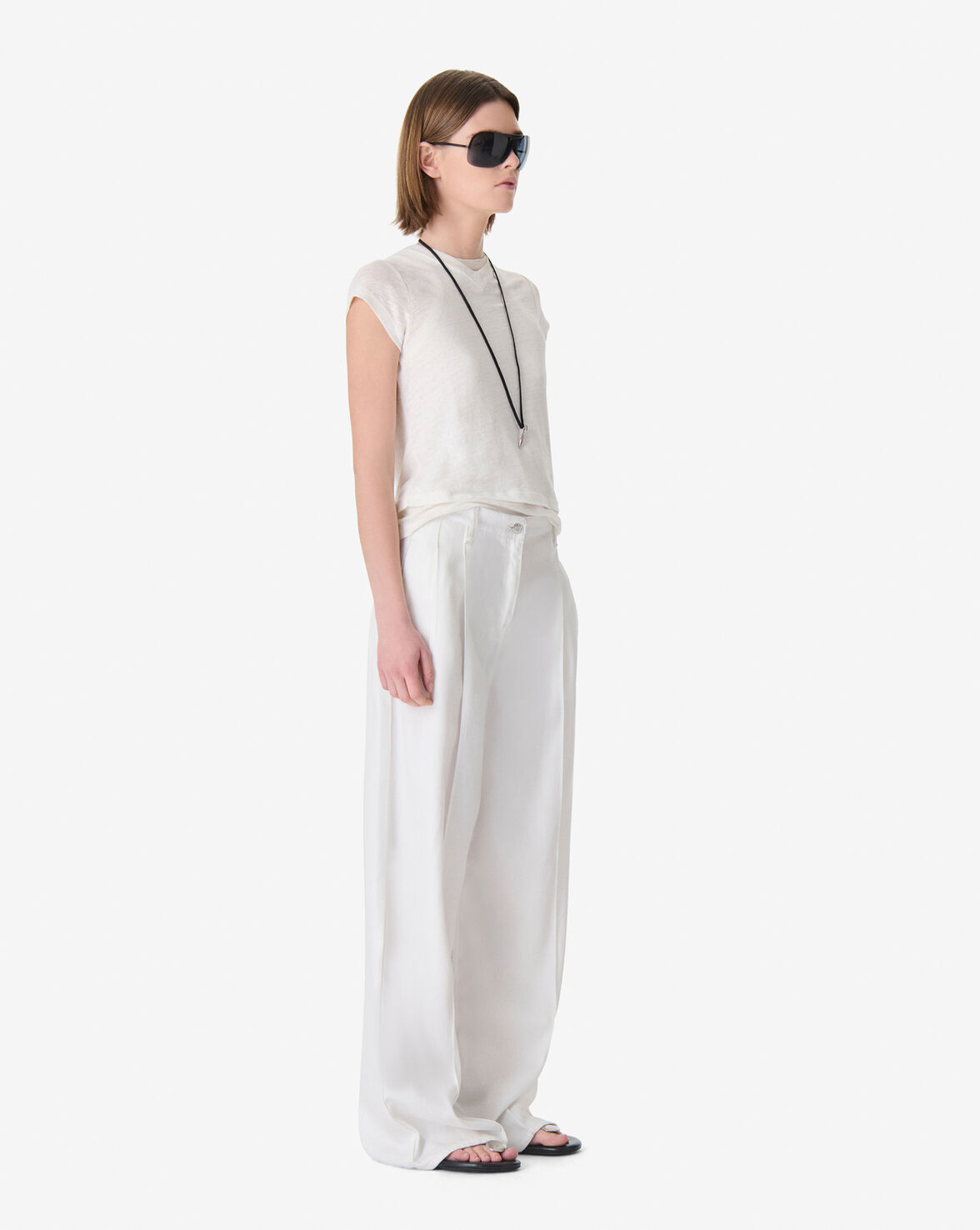 REMY WIDE LEG PANTS - CERAMIC