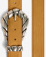 EMBELLA SUEDE LEATHER BELT - SAND