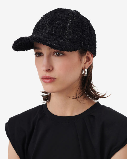 GREB TWEED CAP - BLACK GLITTER