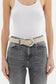 EMBELLA SUEDE LEATHER BELT - BEIGE