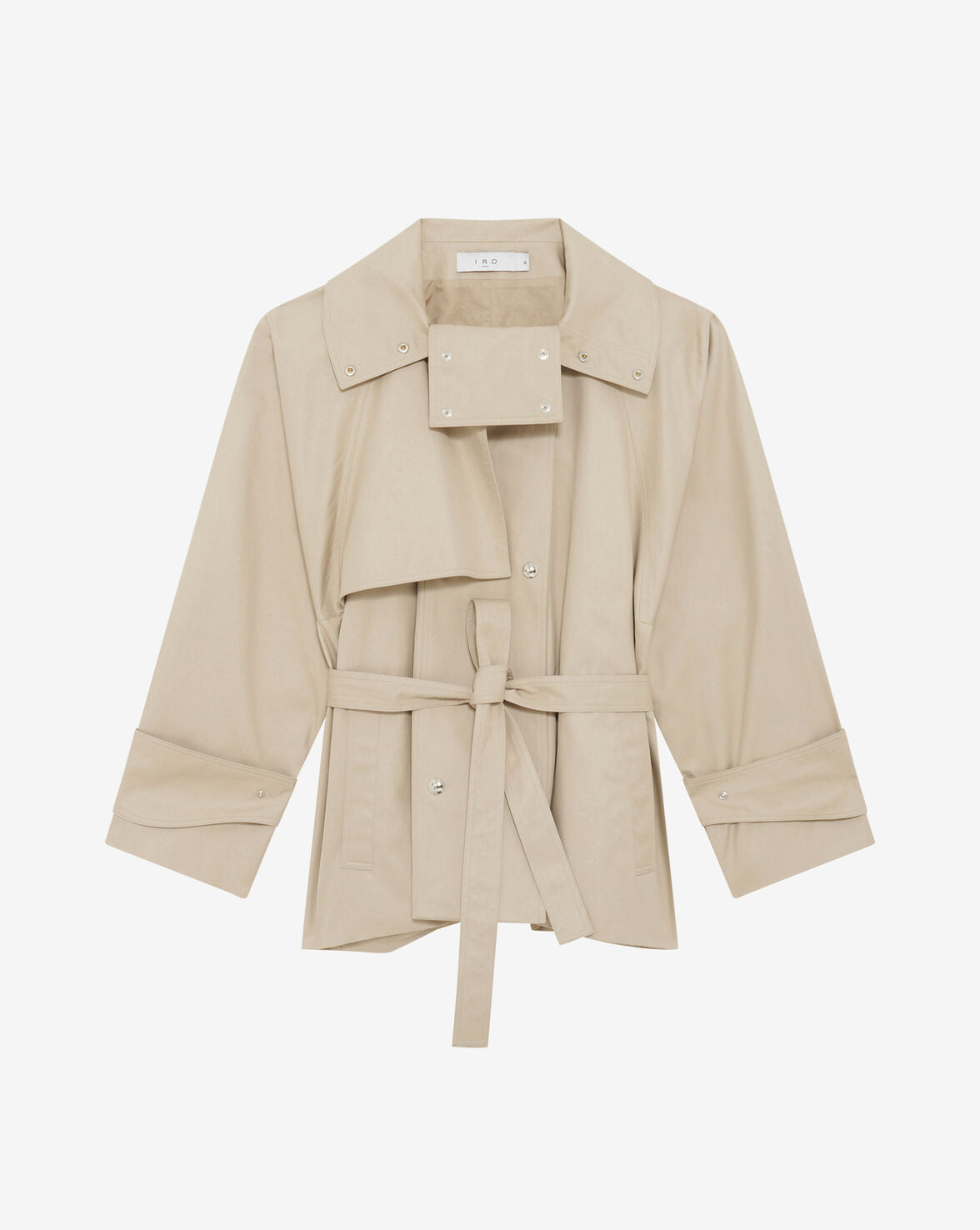 RALYA TRENCH COAT - WARM GREY