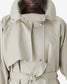 RALYA TRENCH COAT - WARM GREY