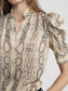 THE SNAKE GILLIAN TOP - CAMEL MULTI