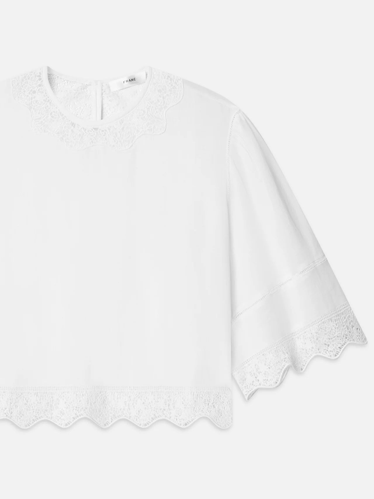 EMBROIDED TOP - WHITE