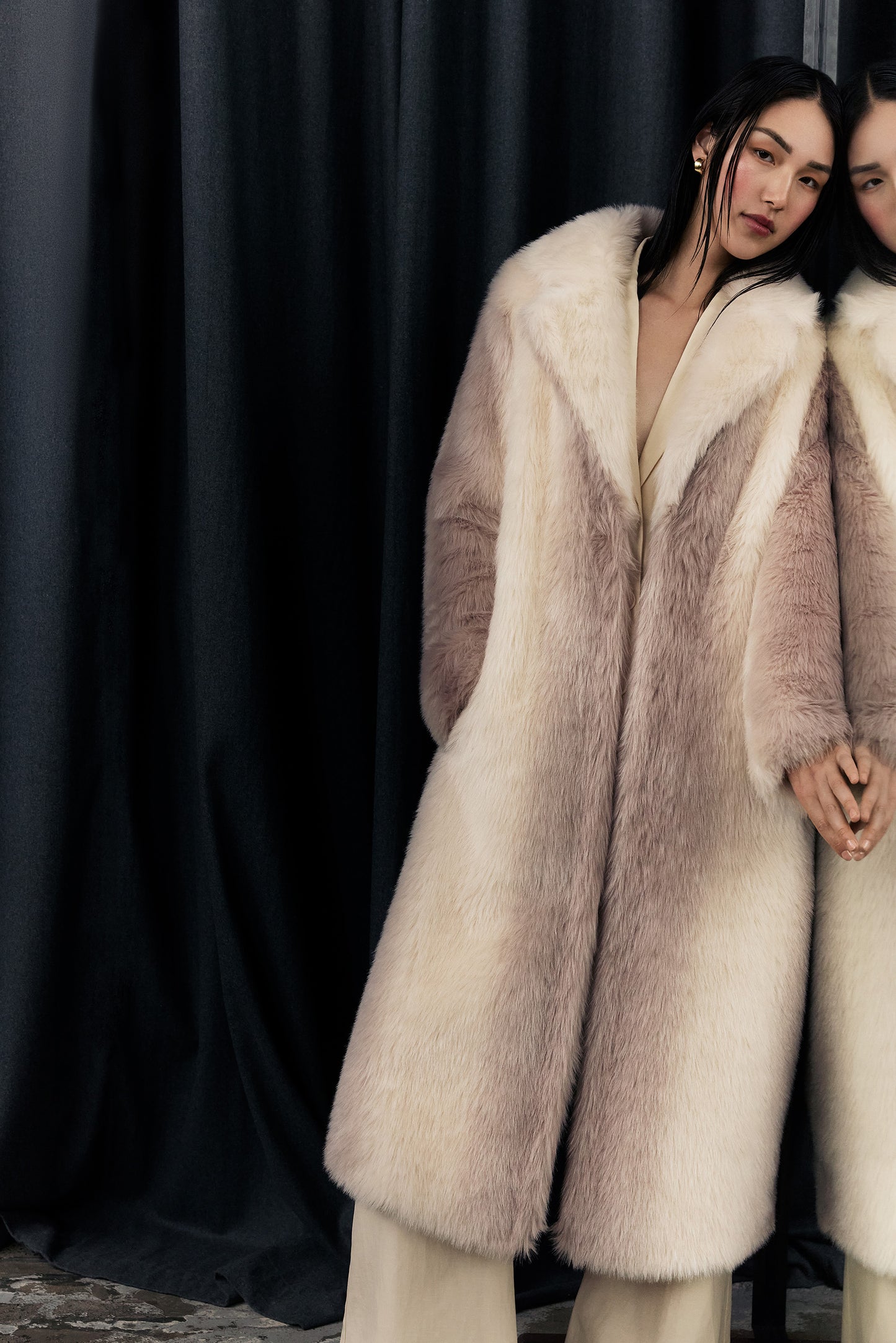 WHITE PLAINS COAT - OMBRE