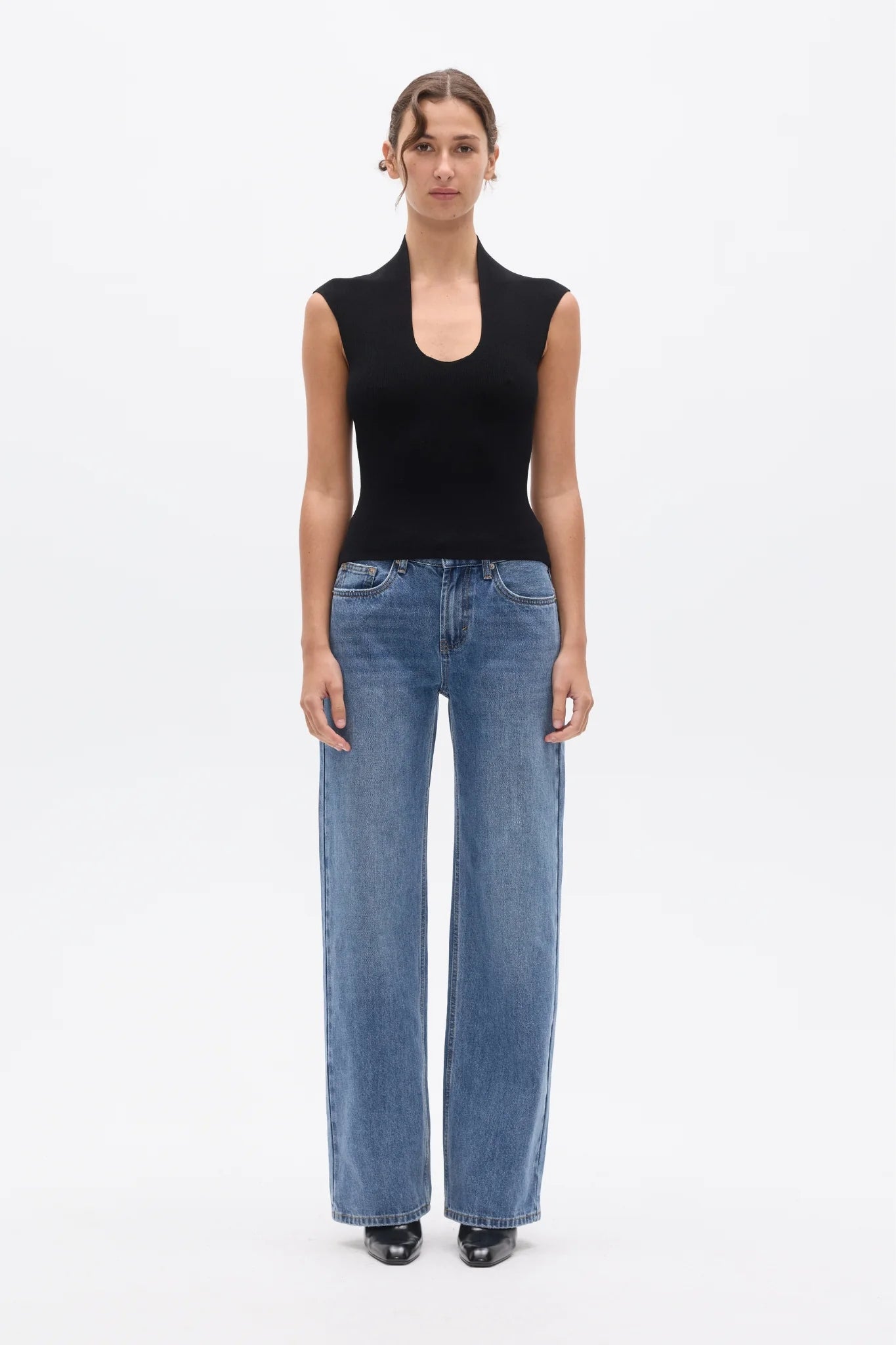 ZELIA TOP - BLACK