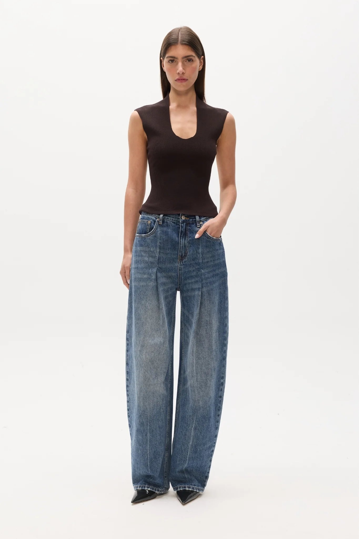ZELIA TOP - COFFEE