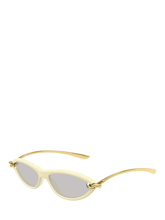 *PREORDER* CAT EYE SUNGLASSES - WHITE/GREY