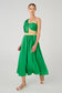 DRAPE DRESS - JEWEL GREEN