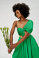 DRAPE DRESS - JEWEL GREEN